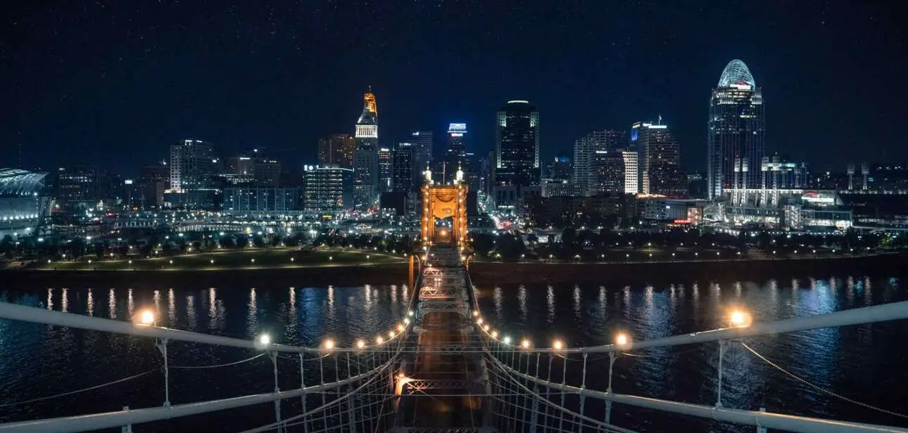 Cincinnati Skyline at Night