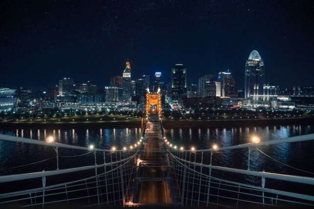 Cincinnati Skyline at Night