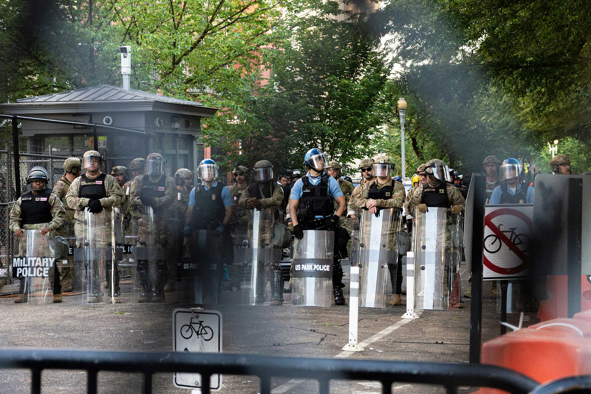 National Guard troops respond after the D.C. shooting in downtown Washington during a public safety deployment