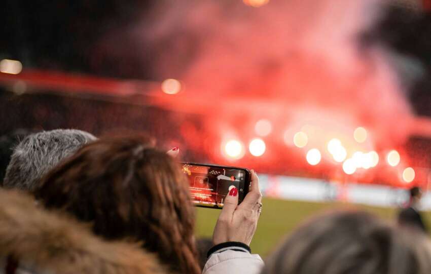 Fans capture the scene at TQL Stadium as FC Cincinnati suffers a 4–0 playoff loss to Inter Miami during the MLS Cup semifinals.