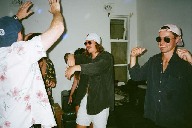 Group gathering inside a house used as a short-term rental