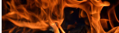 Intense flames representing the house fire from West Price Hill on Kellywood Avenue