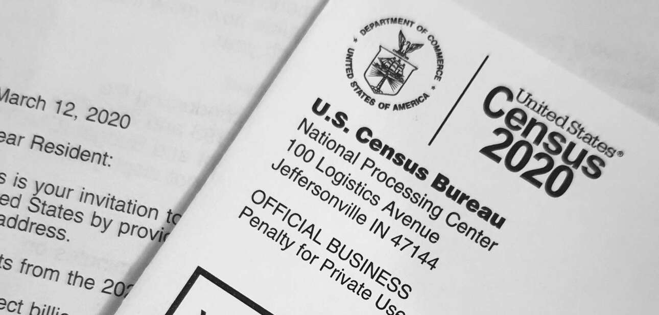 2020 U.S. Census form illustrating how census apportionment allocates congressional representation