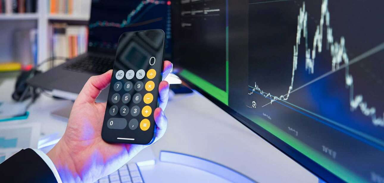 Financial chart on computer screen representing unrealized capital gains tax debate and investment valuation changes