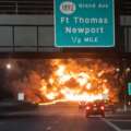 I-471 Fire in Newport Shuts Down Interstate After Tanker Explosion