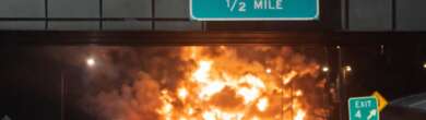 I-471 Tanker Explosion Fire in Newport Kentucky